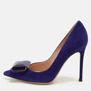 Gianvito Rossi Purple Suede Jaipur Pumps Size 36, Pumps - Luxury Closet catalog
