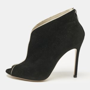 Gianvito Rossi Black Suede Vamp Booties Size 37, Boots - Luxury Closet catalog