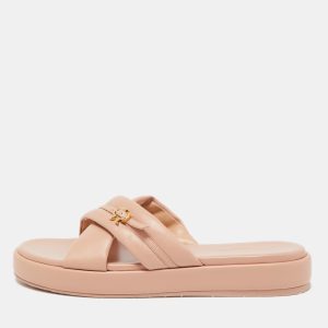 Gianvito Rossi Beige Leather Alima Sandals Size 40, Sandals - Luxury Closet