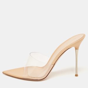 Gianvito Rossi Transparent PVC Elle Slide Sandals Size 41, Sandals - Luxury Closet