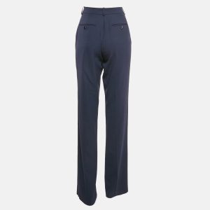 Giorgio Armani Navy Blue Wool Straight Leg Trousers M, Clothing - Luxury Closet catalog