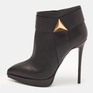 Giuseppe Zanotti Black Leather Emy Stud Ankle Boots Size 41, Boots - Luxury Closet catalog