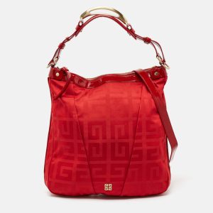 Givenchy Red Signature Fabric Top Handle Bag, Satchels - Luxury Closet catalog