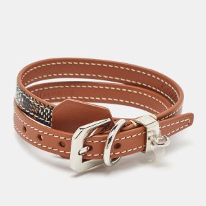 Goyard Black/Brown Goyardine Coated Canvas and Leather Wrap Edmond Bracelet, Jewelry - Luxury Closet catalog
