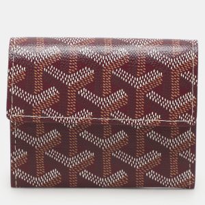 Goyard Burgundy Goyardine Coated Canvas Marigny Wallet, Wallets & Money Clips - Luxury Closet catalog