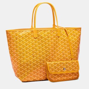 Goyard Yellow Goyardine Coated Canvas and Leather Saint Louis PM Tote Bag, Tote Handbags - Luxury Closet