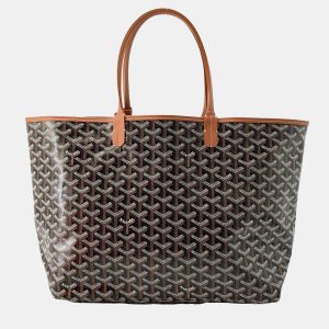 Goyard Gray Pvc Coated Canvas Leather Saint Louis PM Tote Bag, Tote Handbags - Luxury Closet catalog