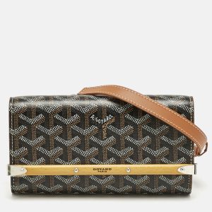 Goyard Brown Goyardine Coated Canvas and Leather Mini Monte Carlo Case, Clutches & Special Occasion Bags - Luxury Closet catalog
