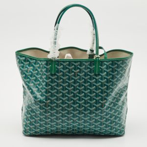 Goyard Green Goyardine Coated Canvas and Leather Saint Louis PM Tote, Tote Handbags - Luxury Closet catalog