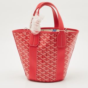 Goyard Fuchsia Goyardine Coated Canvas and Leather Belharra PM Tote, Tote Handbags - Luxury Closet