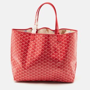 Goyard Fuchsia Goyardine Coated Canvas and Leather Saint Louis GM Tote, Tote Handbags - Luxury Closet