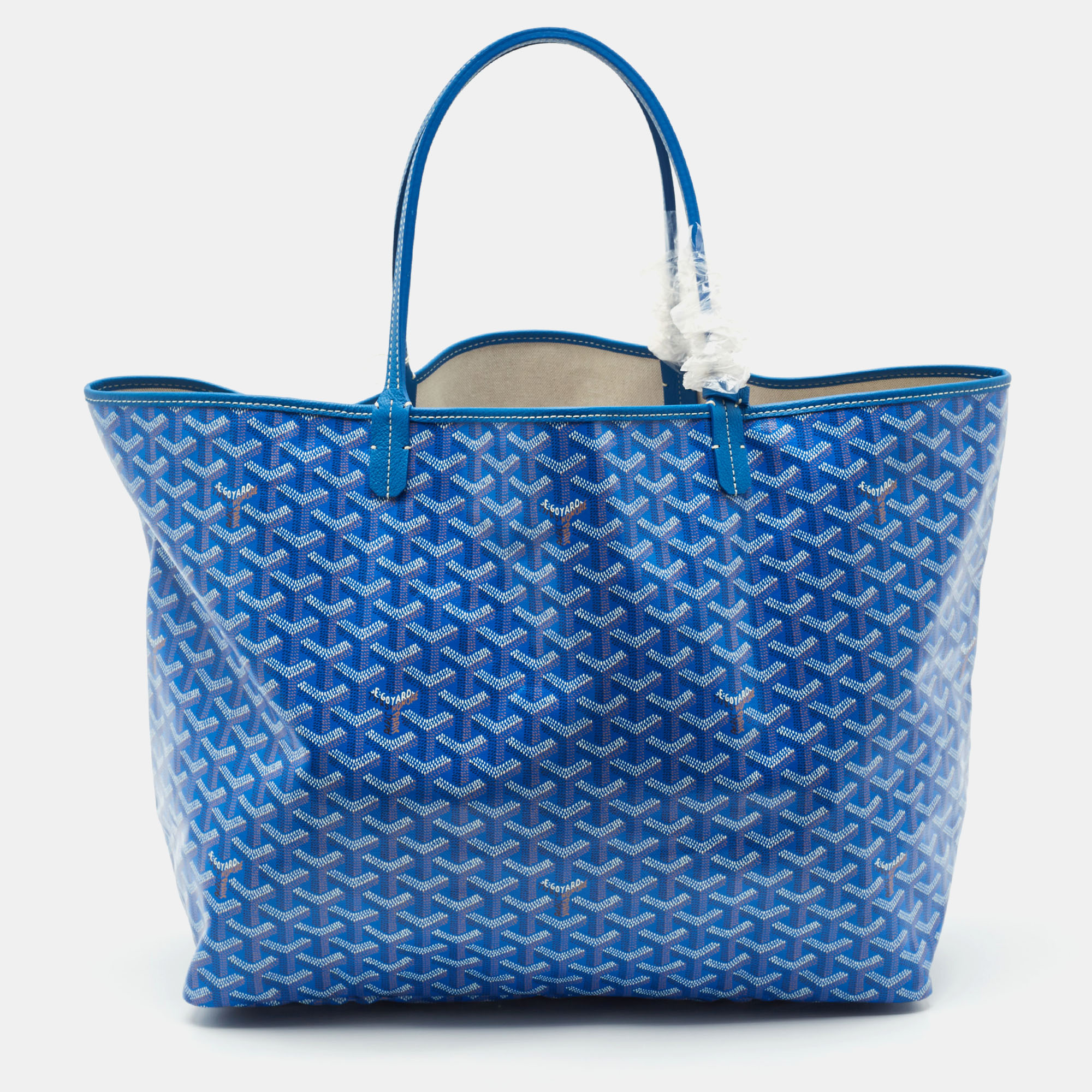 Goyard Blue Goyardine Coated Canvas and Leather Saint Louis GM Tote, Tote Handbags - Luxury Closet catalog