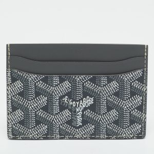 Goyard Grey Goyardine Coated Canvas and Leather Saint Sulpice Card Holder, Wallets & Money Clips - Luxury Closet catalog