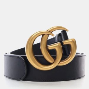 Gucci Marmont GG Wide Black Leather Belt Bag, Belt Buckles - Luxury Closet catalog