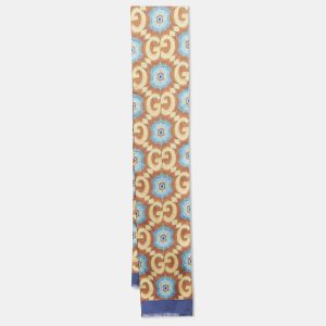 Gucci Multicolor GG Monogram Print Silk Bandeau Scarf, Scarves & Shawls - Luxury Closet catalog