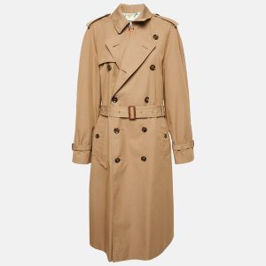 Gucci Brown Gabardine Cotton Blend Double Breasted Trench Coat L, Coats & Jackets - Luxury Closet catalog
