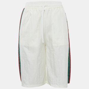Gucci White Nylon Web Drawstring Waist Shorts S, Shorts - Luxury Closet catalog