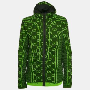 Gucci Green GG Tubular Jersey Zip-Up Jacket L, Coats & Jackets - Luxury Closet catalog