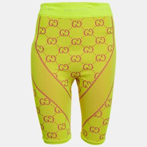 Gucci Acid Green GG Jacquard Jersey Biker Shorts M, Shorts - Luxury Closet catalog
