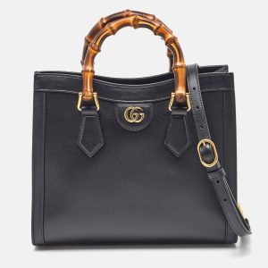 Gucci Black Leather Medium Diana Tote, Tote Handbags - Luxury Closet catalog