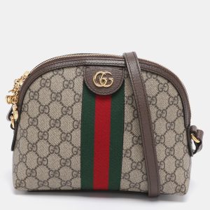 Gucci Brown/Beige GG Supreme Canvas Small Ophidia Shoulder Bag, Shoulder Bags - Luxury Closet catalog