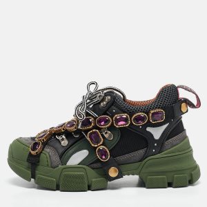 Gucci Multilcolor Leather and Mesh Flashtrek Sneakers Size 35, Athletic Shoes & Sneakers - Luxury Closet catalog