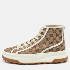 Gucci Beige/Brown GG Canvas Tennis 1977 High Top Sneakers Size 41.5, Athletic Shoes & Sneakers - Luxury Closet catalog
