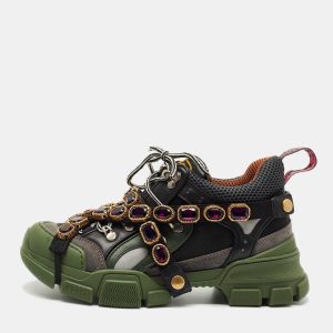 Gucci Multicolor Mesh and Leather Flashtrek Sneakers Size 38.5, Athletic Shoes & Sneakers - Luxury Closet catalog