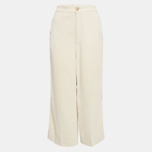 Gucci Cream Crepe Contrast Tape Detail Trousers L, Clothing - Luxury Closet catalog