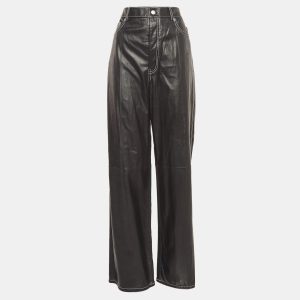 Helmut Lang Black Leather Straight Leg Pants M, Clothing - Luxury Closet catalog