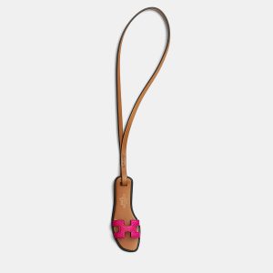 Hermes Raspberry, Natural Sand, Black Oran Nano Bag Charm, Luggage Accessories - Luxury Closet