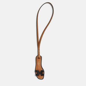 Hermes Black, Natural, Sand, Black Oran Nano Bag Charm, Luggage Accessories - Luxury Closet