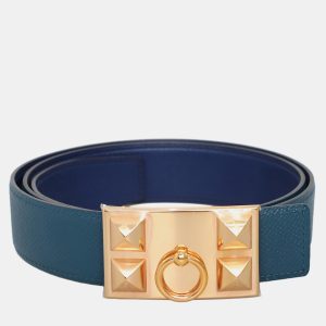 Hermes Reversible Leather Belt 320MM With Collider de Chien Buckle, Belt Buckles - Luxury Closet