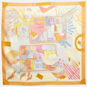 Hermès Multicolor Printed Silk Bagage a Main Scarf, Scarves & Shawls - Luxury Closet catalog