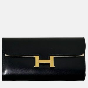 Hermes Black Leather Constance To Go Shoulder Bag, Shoulder Bags - Luxury Closet