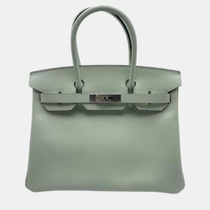 Hermes Vert Fizz Veau Epsom Leather Birkin 30 Bag, Tote Handbags - Luxury Closet catalog