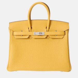 Hermes Jaune Ambre Togo Leather Birkin 25 Bag, Tote Handbags - Luxury Closet catalog