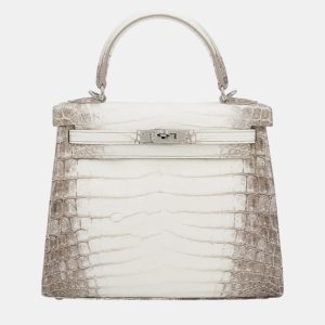 Hermes Himalaya Matte Niloticus Crocodile Leather Kelly 25 Bag, Tote Handbags - Luxury Closet catalog