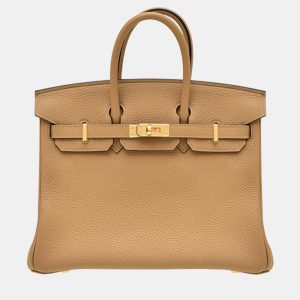 Hermes Biscuit Togo Leather Birkin 25 Bag, Tote Handbags - Luxury Closet catalog