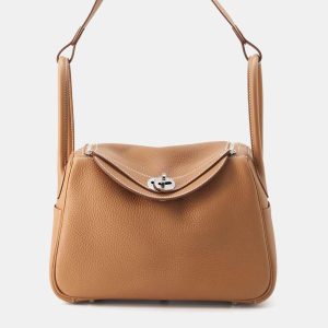 Hermes Gold Taurillon Clemence Leather Lindy 26 Bag, Shoulder Bags - Luxury Closet catalog