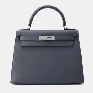 Hermes Grimist Epsom Leather Kelly 28 Top Handle Bag, Tote Handbags - Luxury Closet catalog