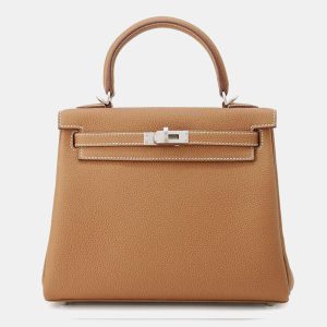 Hermes Gold Togo Leather Kelly Retourne 25 Handbag, Tote Handbags - Luxury Closet catalog