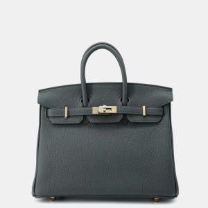 Hermes Vert Mangrove Togo Leather Birkin 25 Tote Bag, Tote Handbags - Luxury Closet catalog