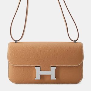 Hermes Gold Epsom Constance Shoulder Bag, Shoulder Bags - Luxury Closet catalog