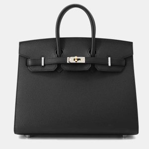 Hermes Black Epsom Sellier Birkin 25 Tote Bag, Tote Handbags - Luxury Closet catalog