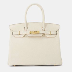 Hermes Craie Togo Leather 30 Birkin Bag, Tote Handbags - Luxury Closet catalog