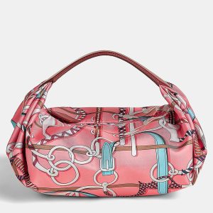 Hermes Rose Azalee Gris Perle Rouge H Balusoie Bag, Satchels - Luxury Closet catalog