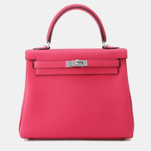 Hermes Kelly 25 Rose Mexico Togo Leather Top Handle Bag, Satchels - Luxury Closet catalog
