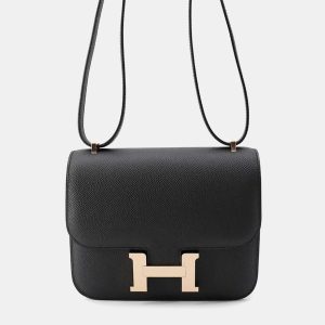 Hermes Constance Mini Black Epsom Leather Crossbody Bag, Handbags - Luxury Closet catalog