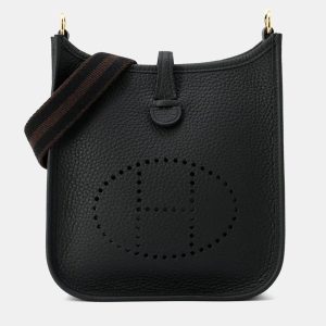 Hermes Evelyne Amazon TPM Long Black/Ebene Taurillon Clemence Shoulder Bag, Tote Handbags - Luxury Closet catalog